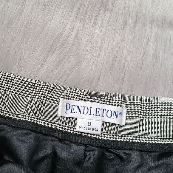 Pendleton womens black and white dress pants 100% wool size 8 - Picture 3 of 5